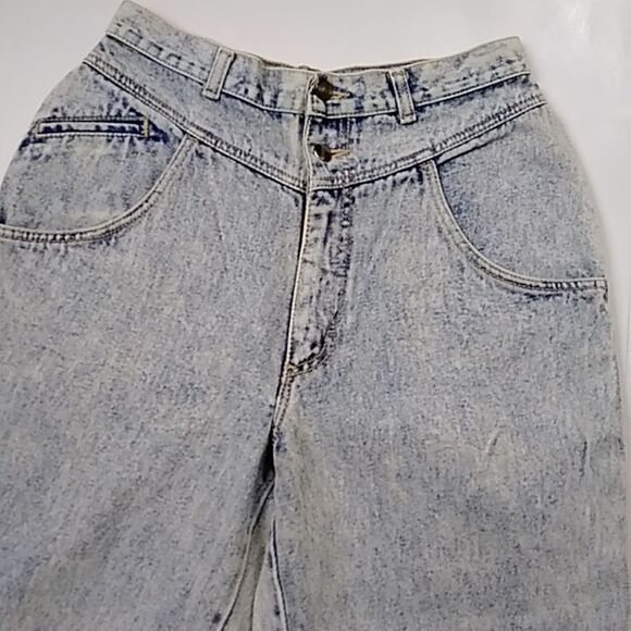 VINTAGE 80s P.S GITANO ACID WASH WOMEN'S JEANS SIZE 12 SHORT - Picture 6 of 16